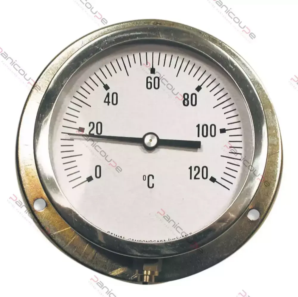 Thermomètre à capillaire boitier métal ø 100 mm 0°/+120°C