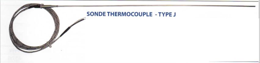 Sonde thermocouple type J adaptable sur Four PAVAILLER Long câble 1,5 M