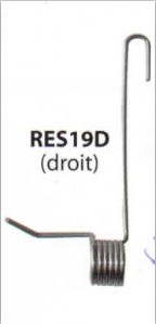 Ressort Droit à torsion pour racleur de façonneuse Bertrand