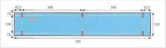 Joint de vitre adaptable sur four POLIN 765 x 130