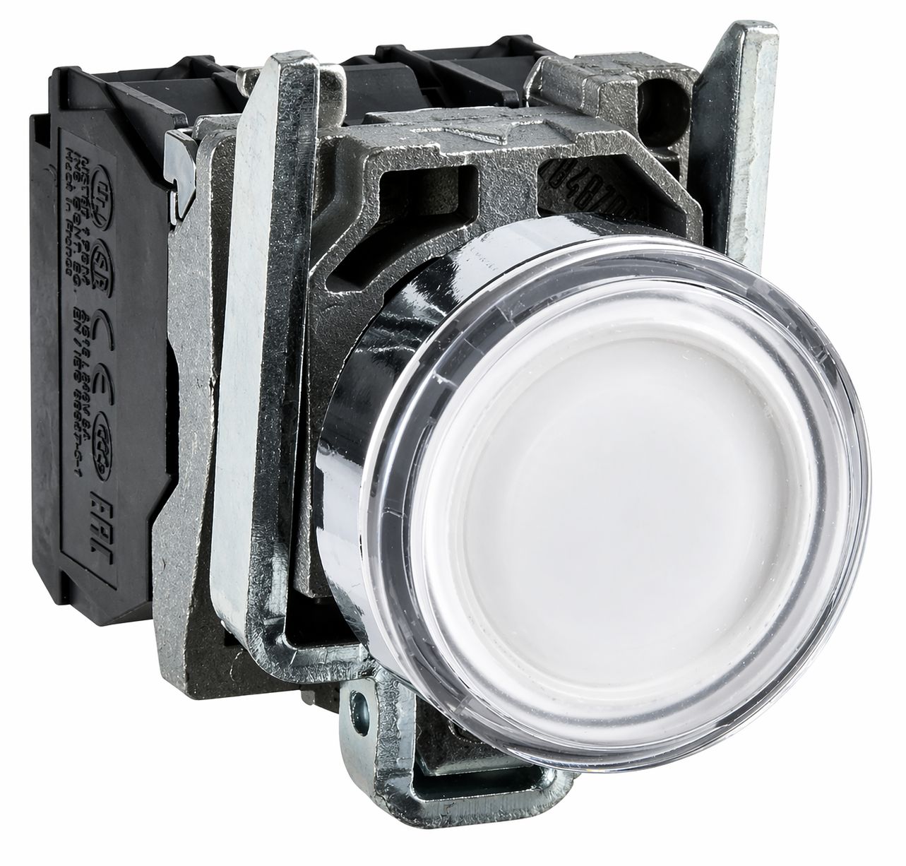 Bouton poussoir complet lumineux LED 1F+1O