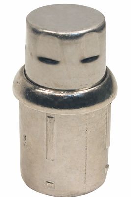 Vérin en ZAMAC nickelé avec embout INOX pour tubes ronds diam 40 mm ext Vérin en ZAMAC nickelé avec embout INOX pour tubes ronds diam 40 mm ext