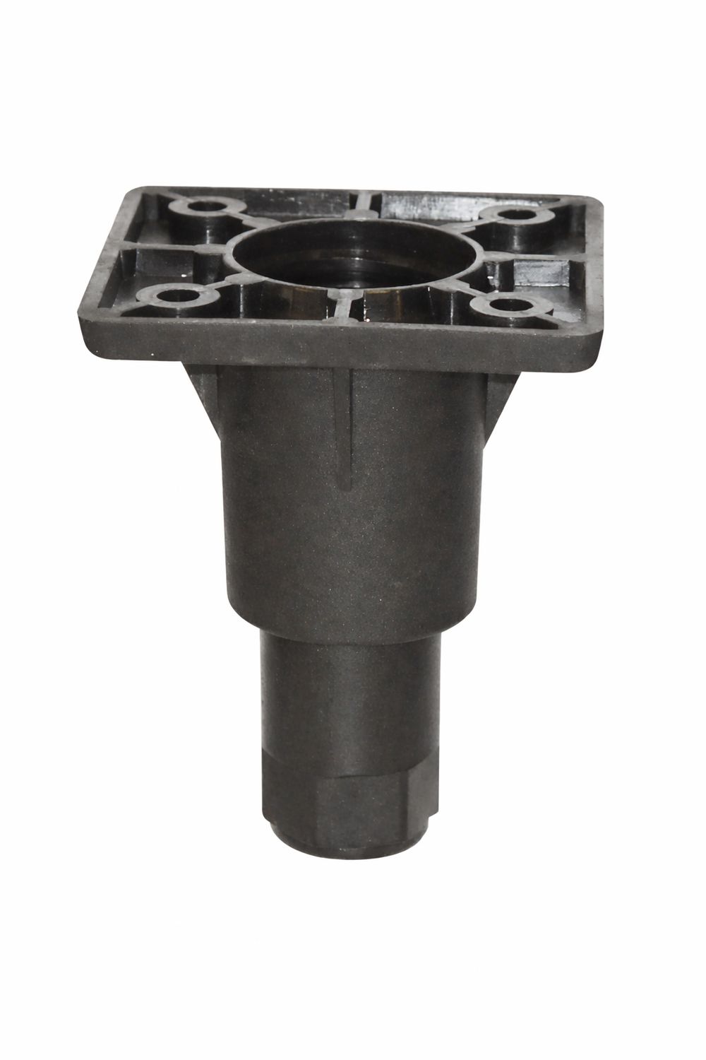 Pieds réglables en composite noire fixation carrée 87 x 87 mm