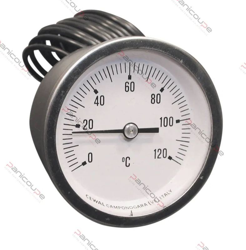 Thermomètre à capillaire boitier métal 0°/+120°C