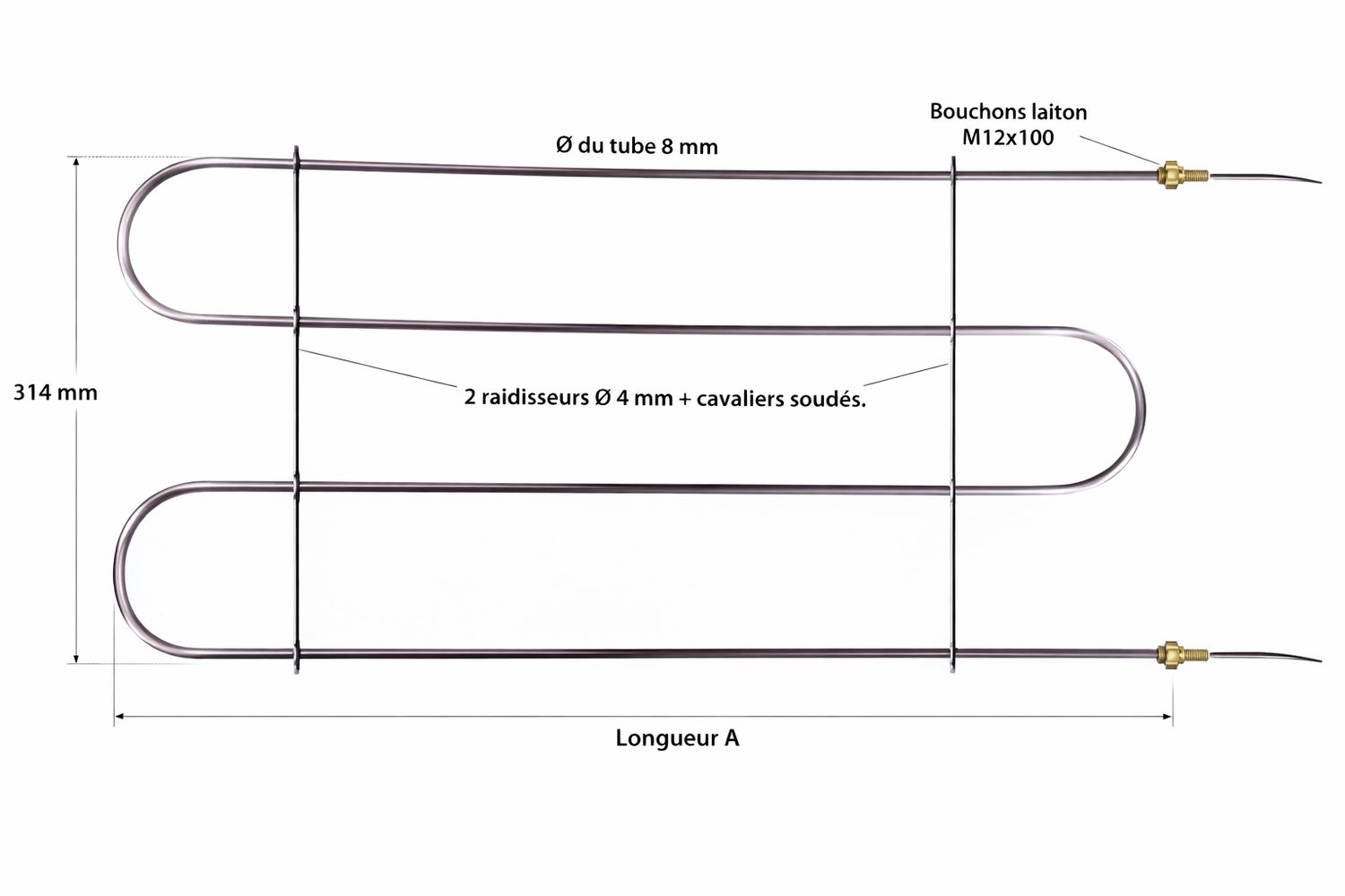 Résistance pour four à sôles électrique BONGARD