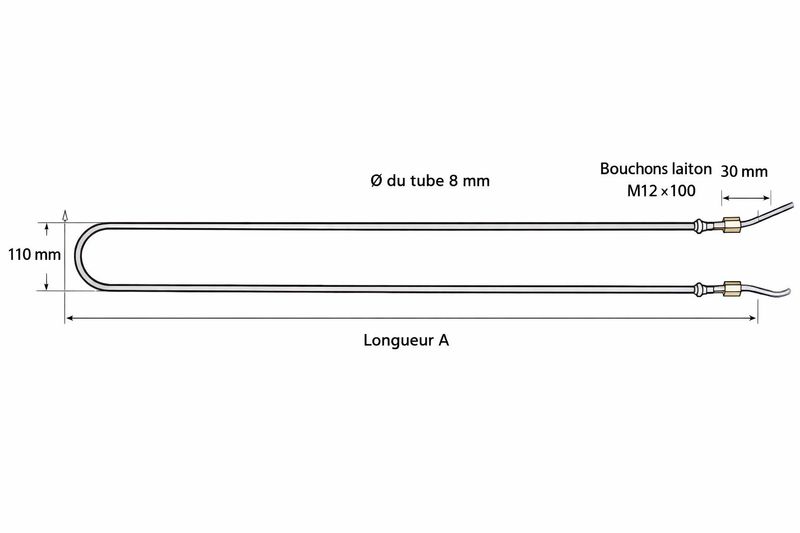 Résistance principale pour four à sôle électrique BONGARD