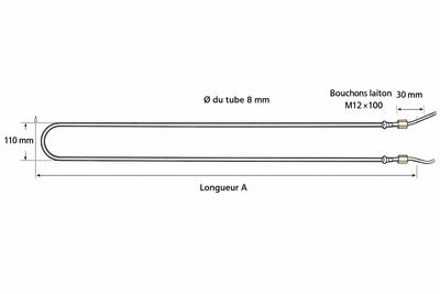 Résistance principale pour four à sôle électrique BONGARD