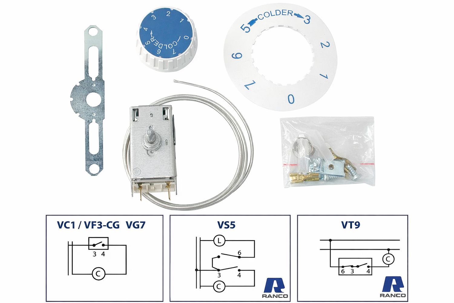 KIT THERMOSTATS POUR EQUIPEMENTS "MÉNAGER ET SEMI-PRO" RANCO