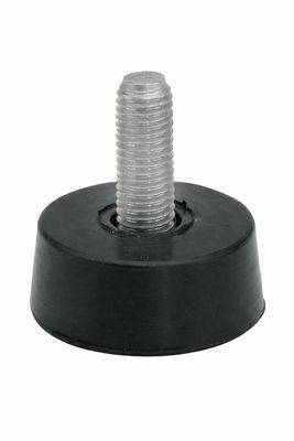 Pied caoutchouc tige inox ø 40 mm tige 25 mm filetage M10 Pied caoutchouc tige inox ø 40 mm tige 25 mm filetage M10