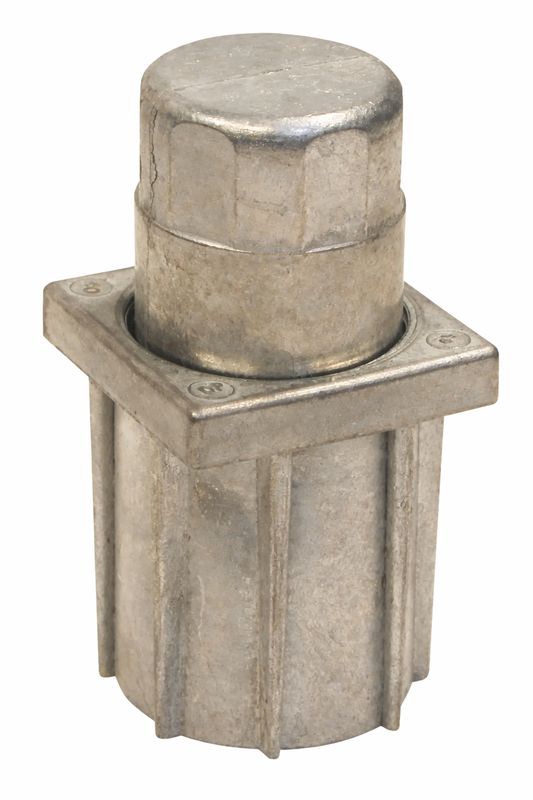 Vérin en ZAMAC (métal) pour tubes carrés de 30 x 30 mm ext