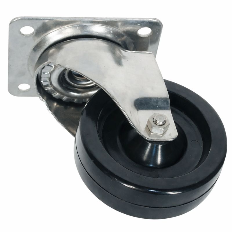 Roulette haute température pivotante chape Inox