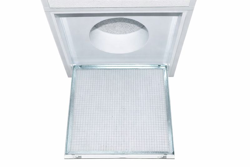 Bouche d'aspiration avec filtre taille dalle faux plafond