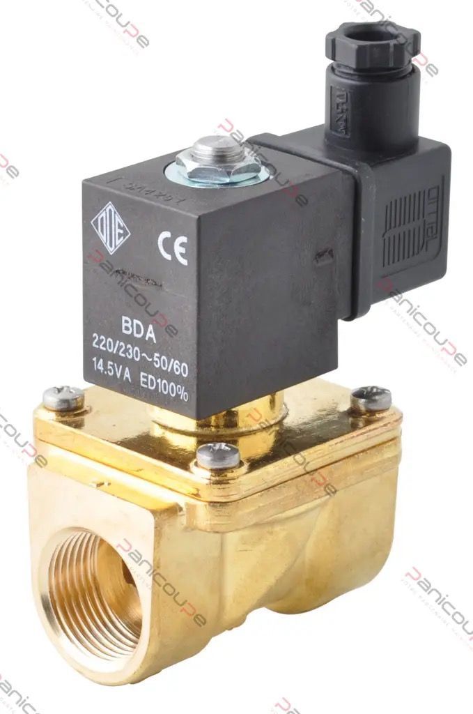 Electrovanne laiton normalement fermée 3/4 "(20x27)