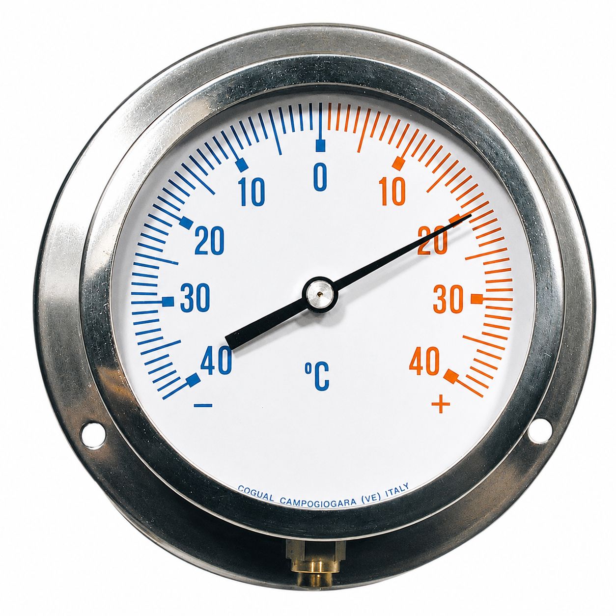Thermomètre à capillaire boitier métal   ø 100 mm -40/+40 °C