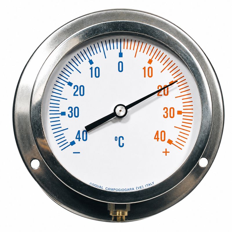 Thermomètre à capillaire boitier métal ø 100 mm -40/+40 °C Thermomètre à capillaire boitier métal ø 100 mm -40/+40 °C