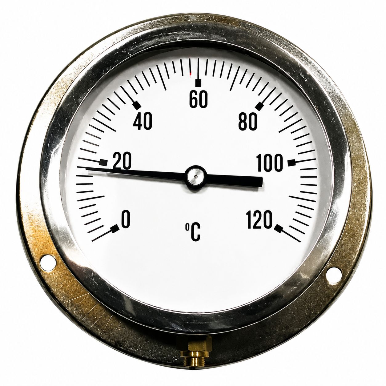 Thermomètre à capillaire boitier métal ø 100 mm 0°/+120°C Thermomètre à capillaire boitier métal ø 100 mm 0°/+120°C