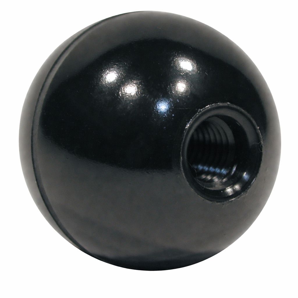 Boule de levier bakelite taraudée dans la matière