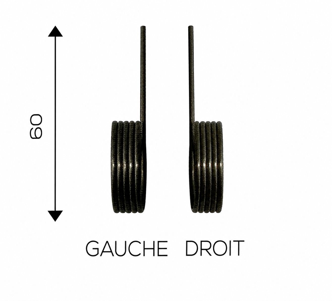 Ressort à torsion pour racleur inférieur de façonneuse Bongard Ressort à torsion pour racleur inférieur de façonneuse Bongard