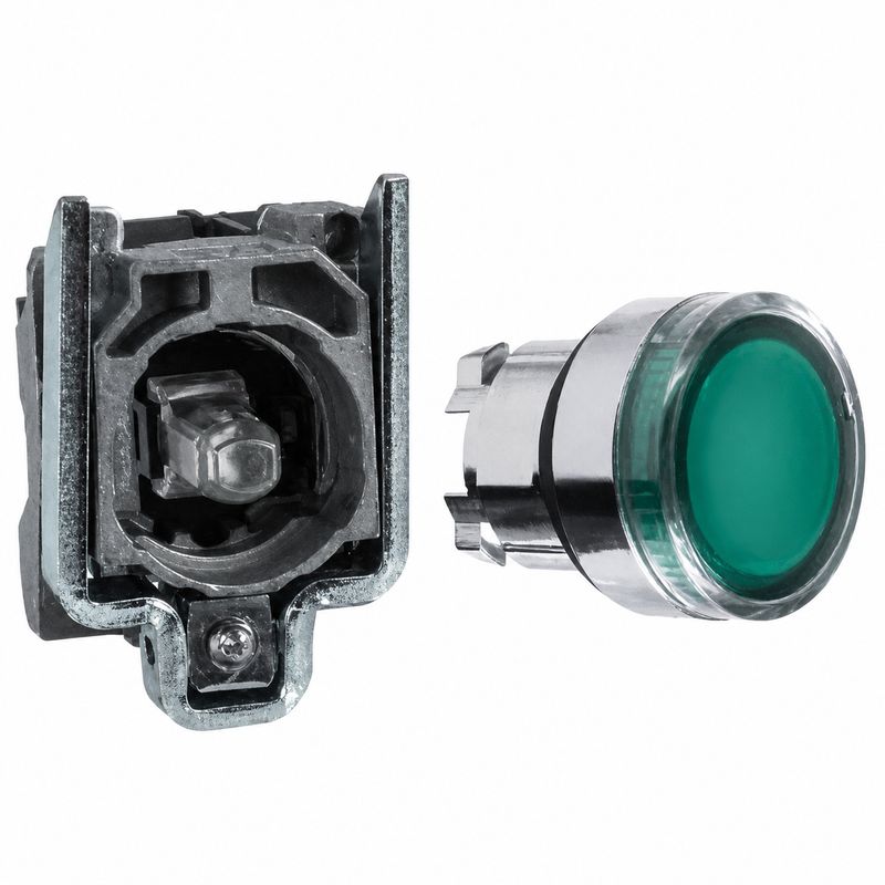 XB4BW33B1 Bouton poussoir complet lumineux impulsion VERT 24V XB4BW33B1 Bouton poussoir complet lumineux impulsion VERT 24V