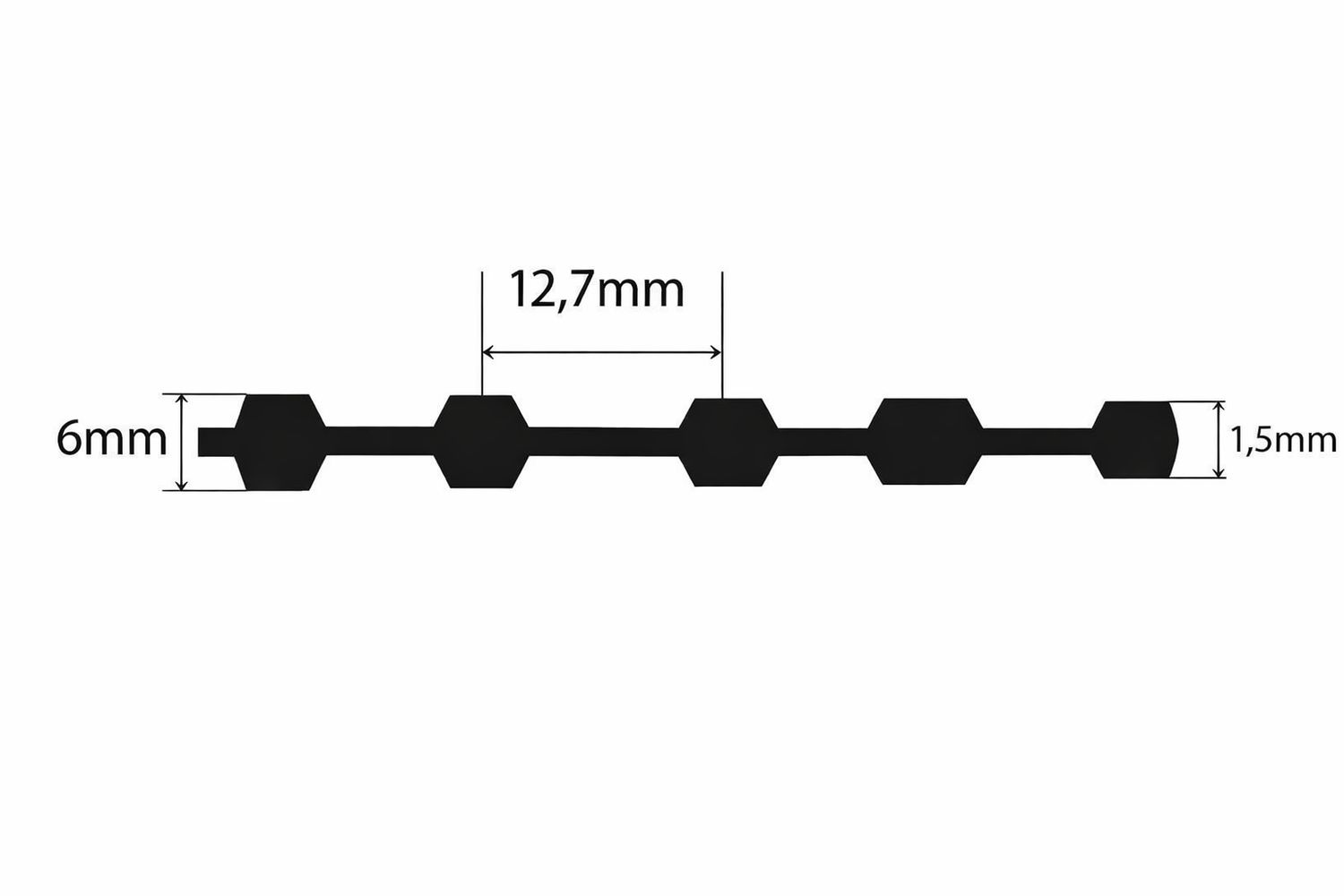 Courroie crantée pour façonneuse Major BONGARD