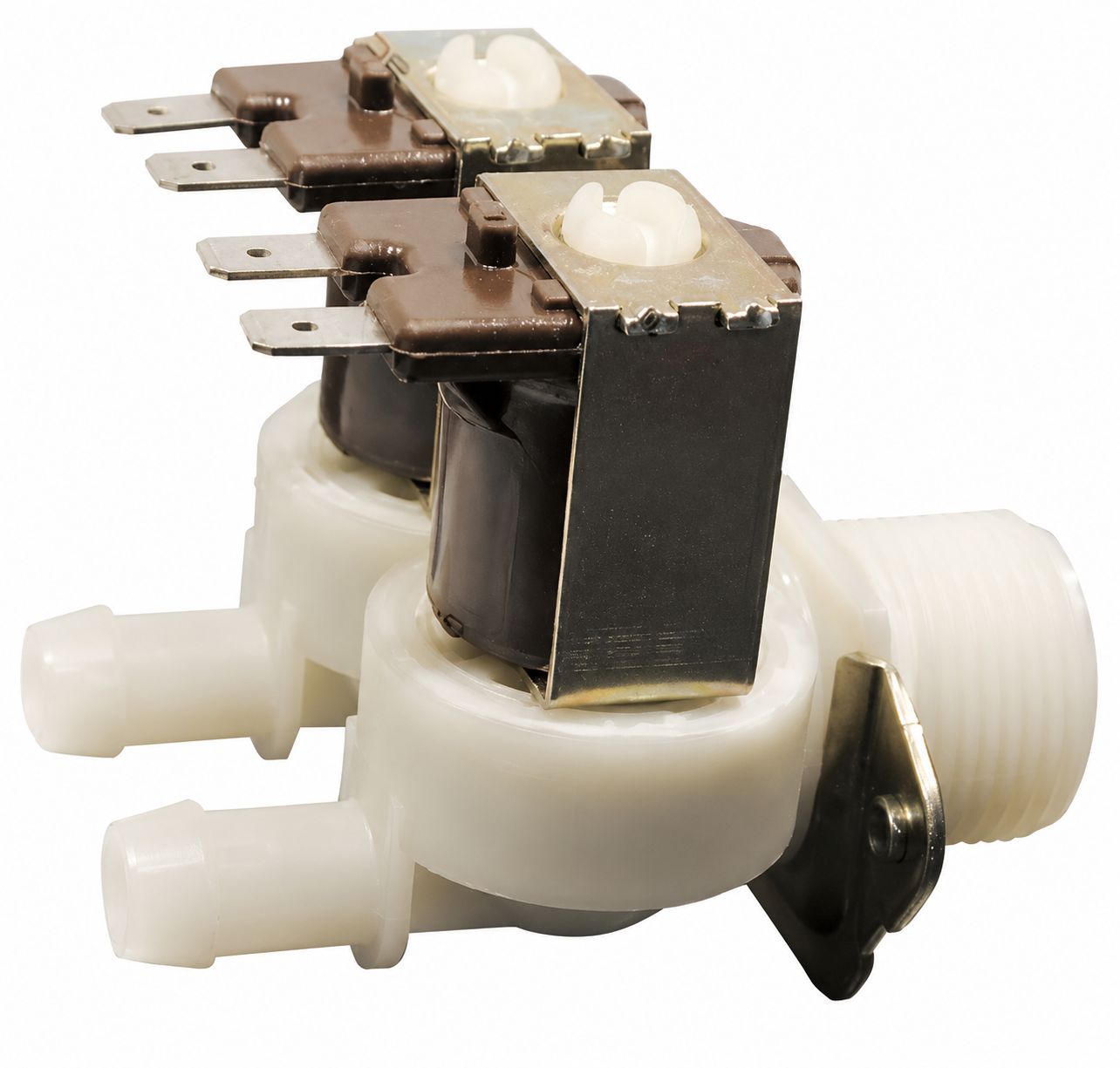 Electrovanne droite corps plastique 2 voies 180° Electrovanne droite corps plastique 2 voies 180°