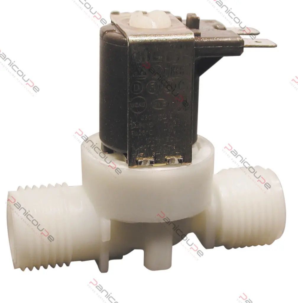 Electrovanne droite corps plastique filetée MM 1 voie 180 degrés