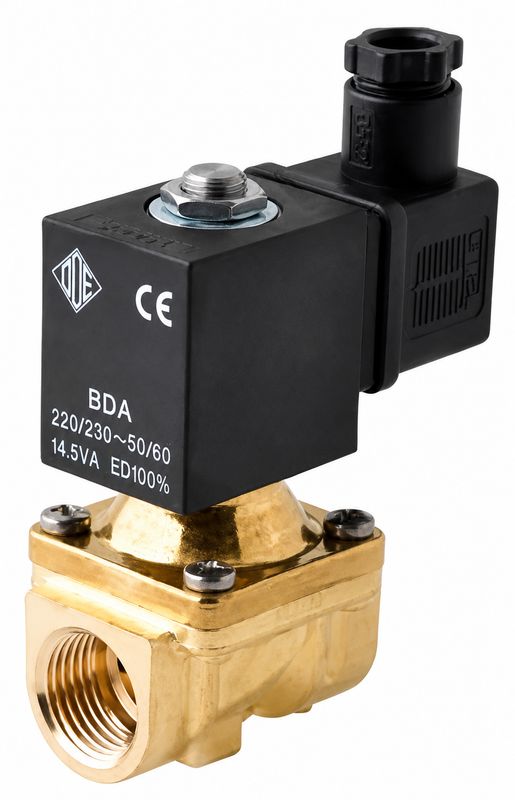 Electrovanne laiton normalement fermée 3/8 Electrovanne laiton normalement fermée 3/8 "