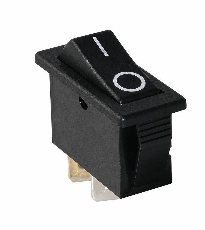Interrupteur à touche basculante pour découpe 30,2 x 11,1 mm unipolaire non lumineux gravure 0/1