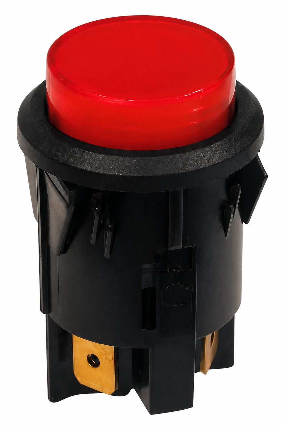 Interrupteur poussoir lumineux pour découpe ø 25 mm