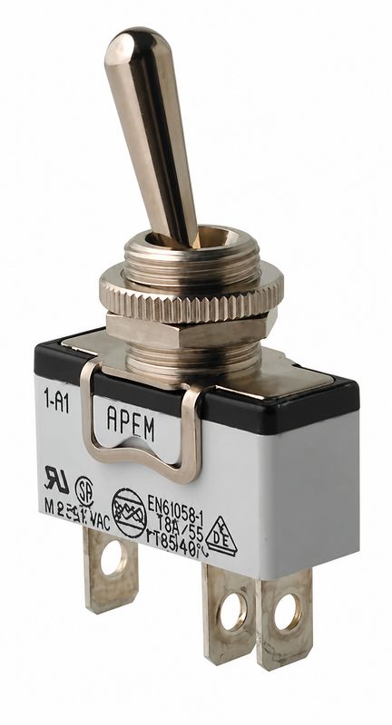 Inverseur à 3 positions Fonction ON-OFF-ON Unipolaire 15A/250 V (3 bornes)