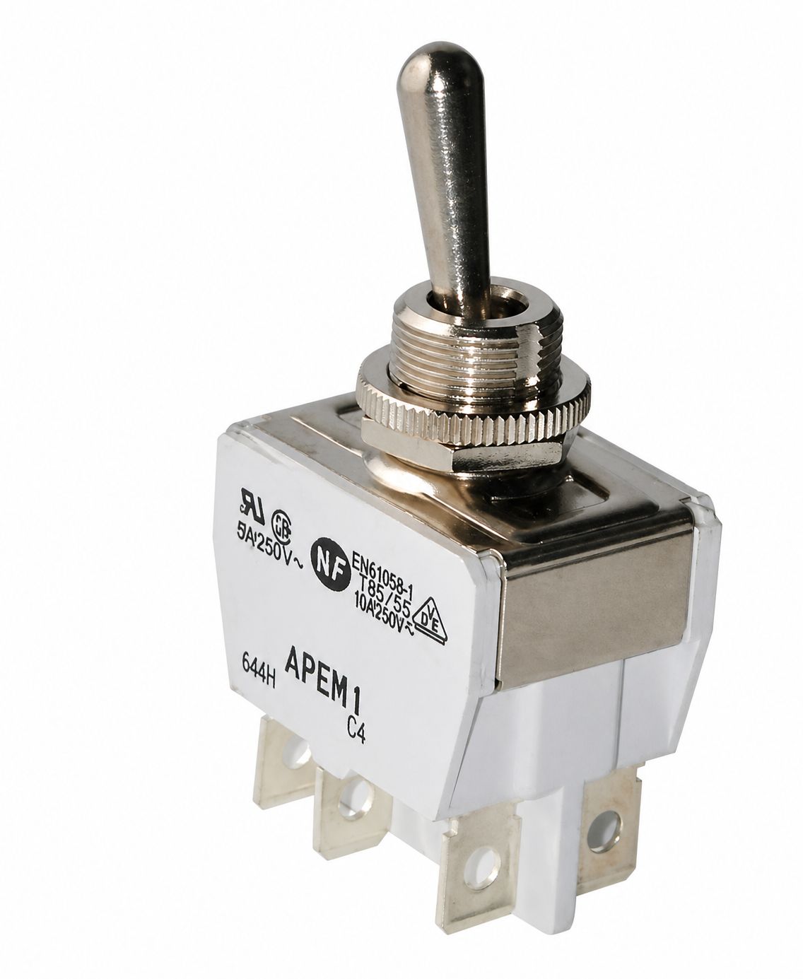 Inverseur à 3 positions Fonction ON-OFF-ON Bipolaire 15A/250 V (6 bornes)