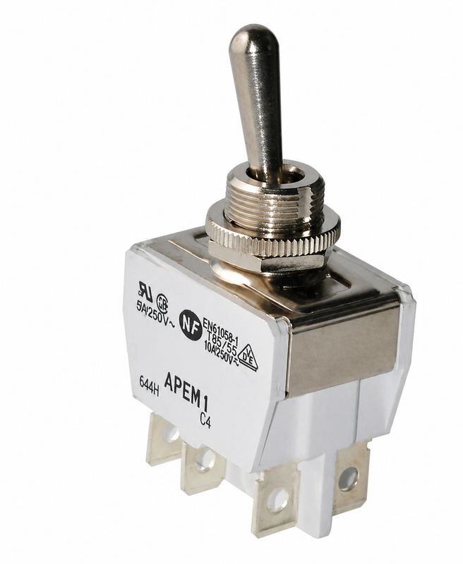 Inverseur à 3 positions Fonction ON-OFF-ON Bipolaire 15A/250 V (6 bornes)