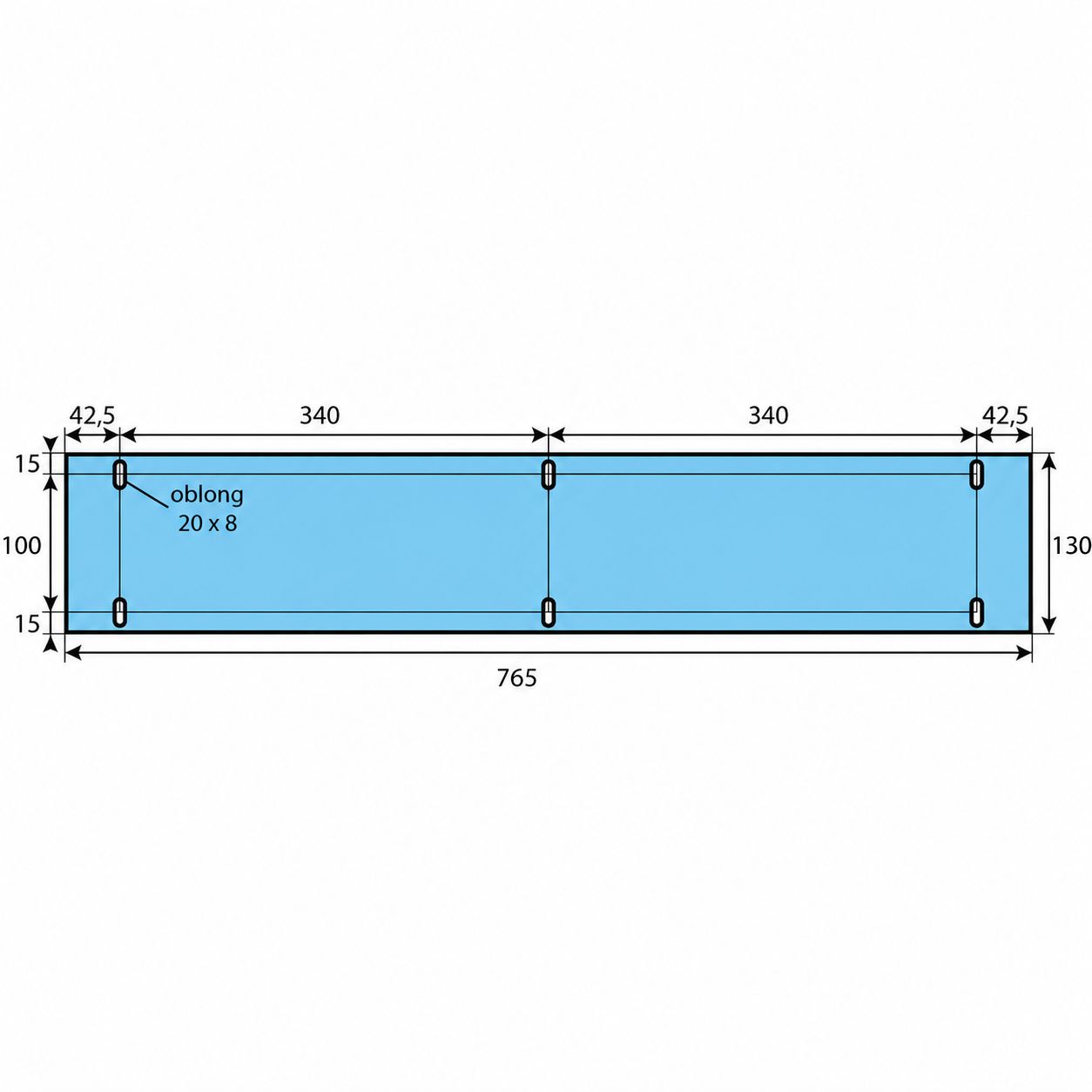 Joint de vitre adaptable sur four POLIN 765 x 130 Joint de vitre adaptable sur four POLIN 765 x 130