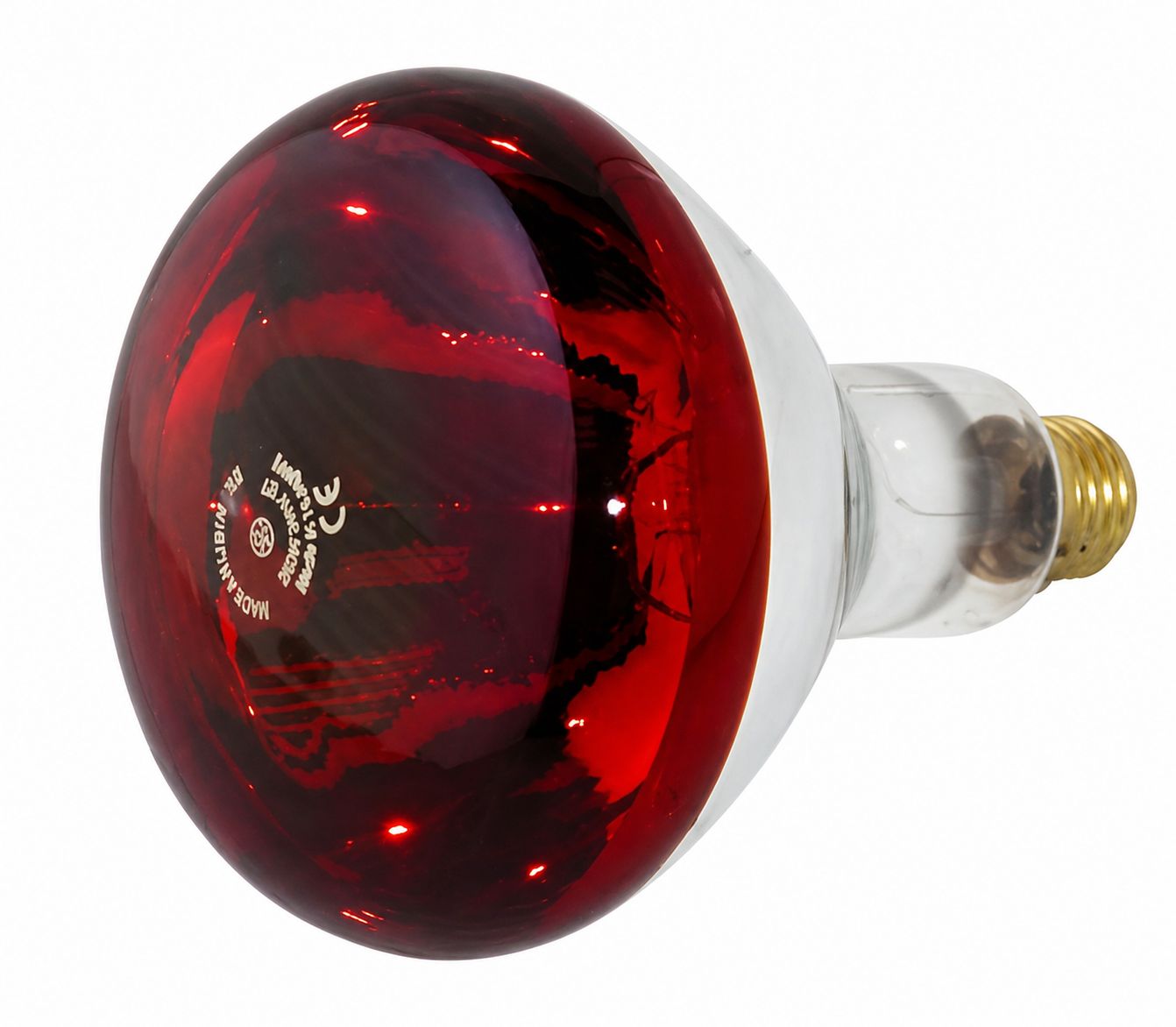 Lampe infrarouge rouge 250 W Culot E27 couleur rouge