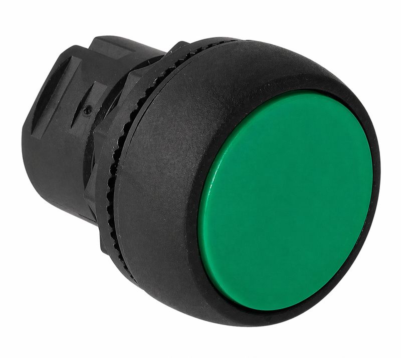 Bouton poussoir à encliquetage (maintenu) affleurant non lumineux