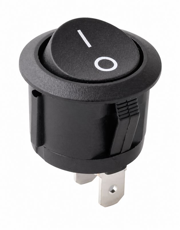 Interrupteur poussoir non lumineux pour découpe ø 20 mm avec gravure 0/1