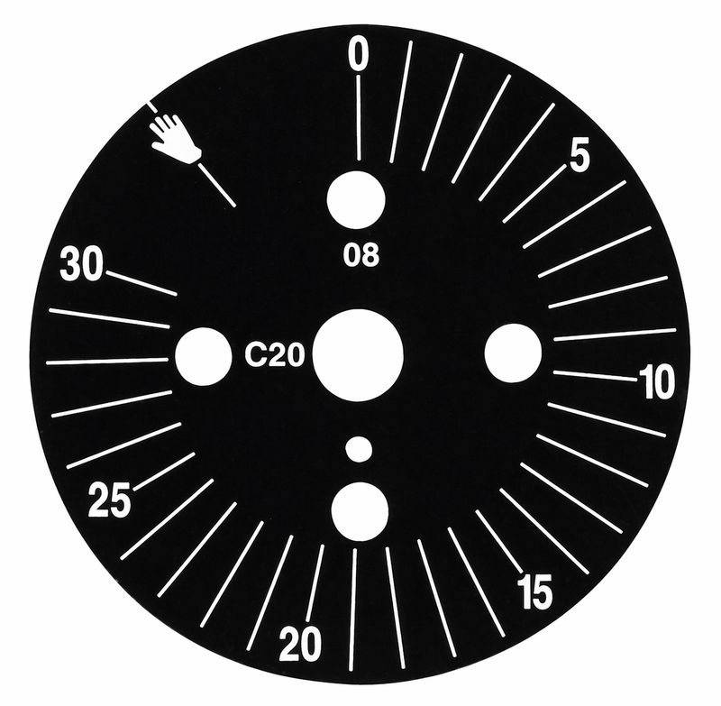 Cadran gradué pour MI2P