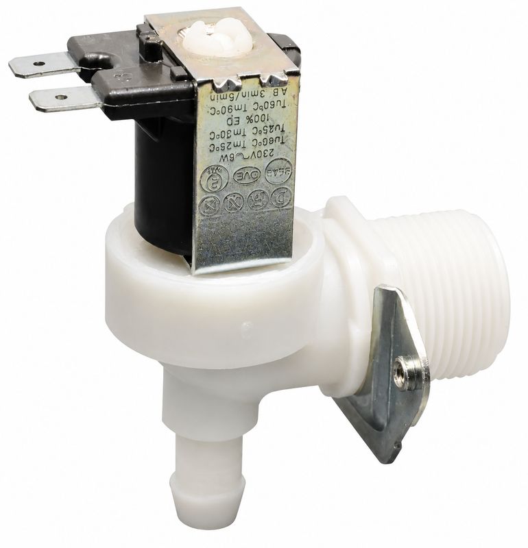 Electrovanne coudée corps plastique 1 voie 90° Electrovanne coudée corps plastique 1 voie 90°