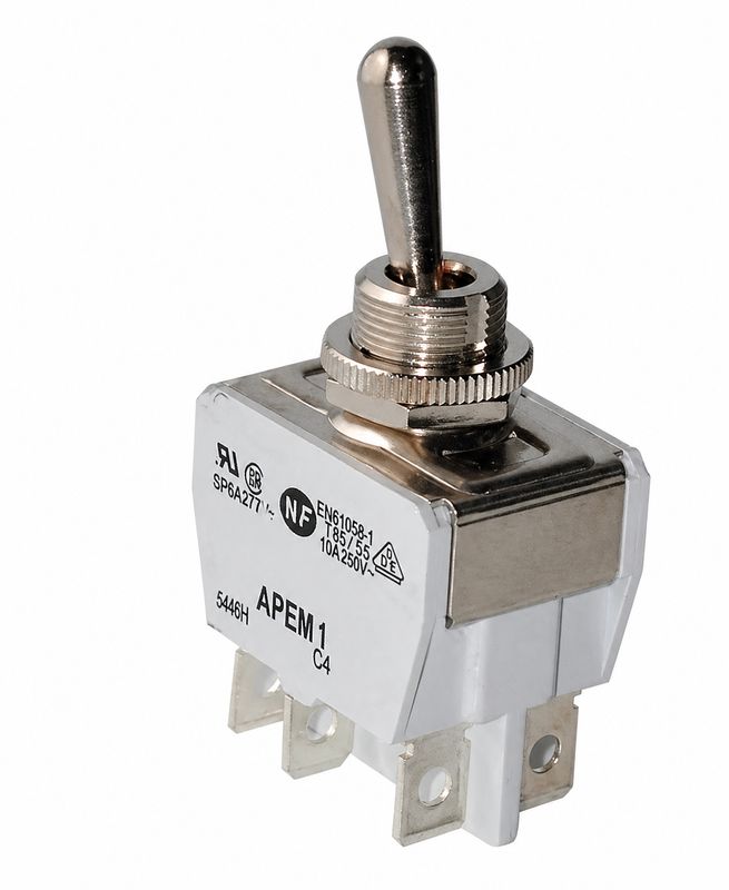 Inverseur à 2 positions Fonction ON/ON Bipolaire 15A/250 V (6 bornes)