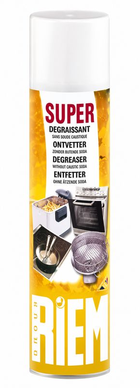 NETTOYANT SUPER DEGRAISSANT POUR VITRES DE FOUR, FILTRES, FRITEUSES, ...