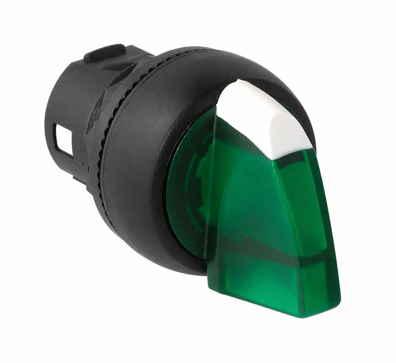 Bouton tournant à manette à 2 positions lumineux