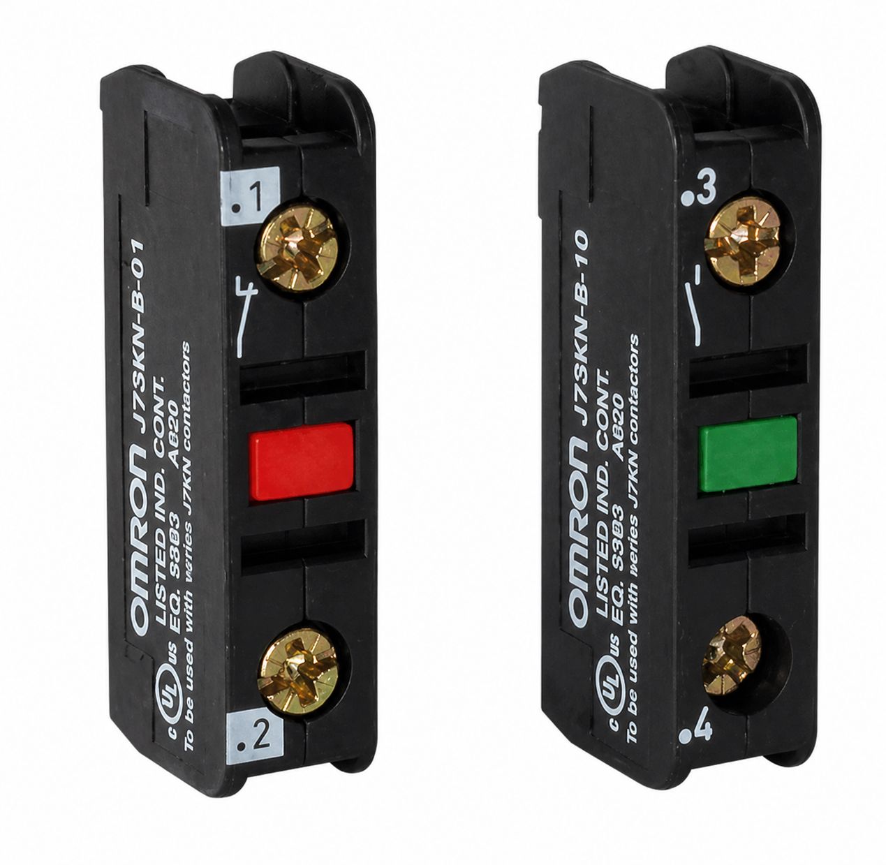 Contact auxiliaire montage frontal 10 A OMRON