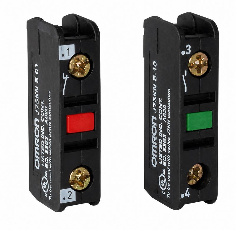 Contact auxiliaire montage frontal 10 A OMRON