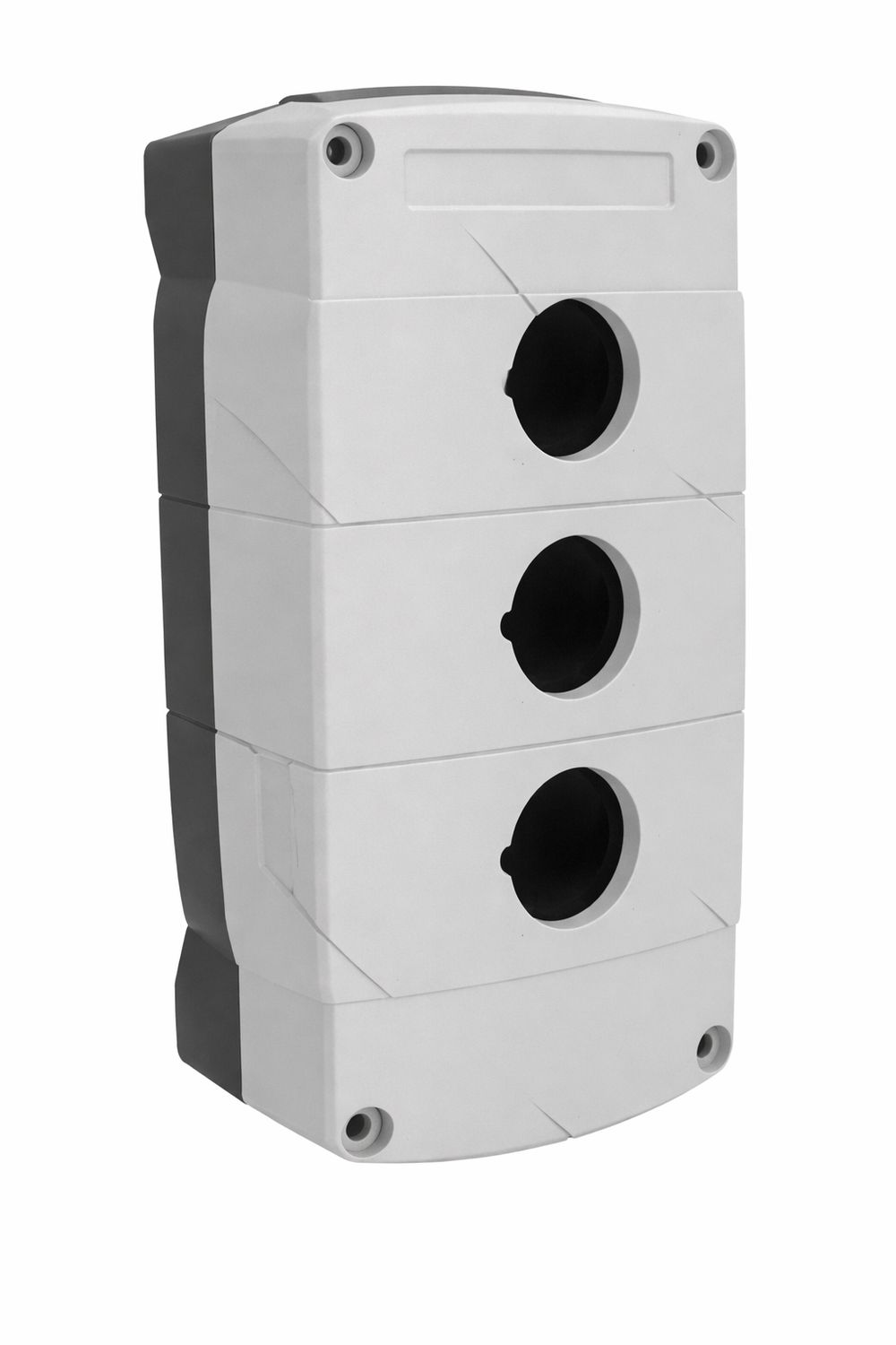 Boîtier 3 trous pour boutons ø 22 mm