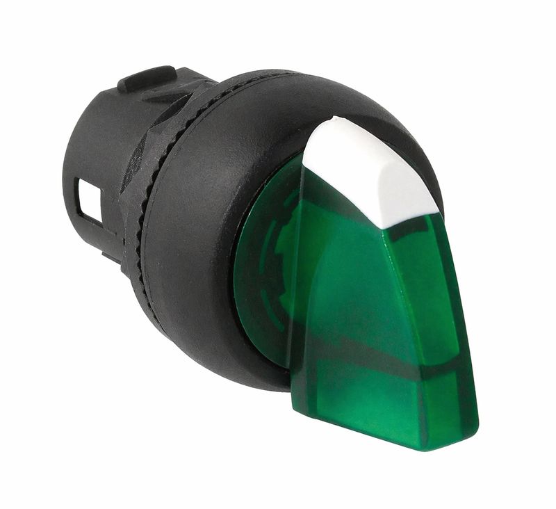 Bouton tournant à manette à 3 positions lumineux