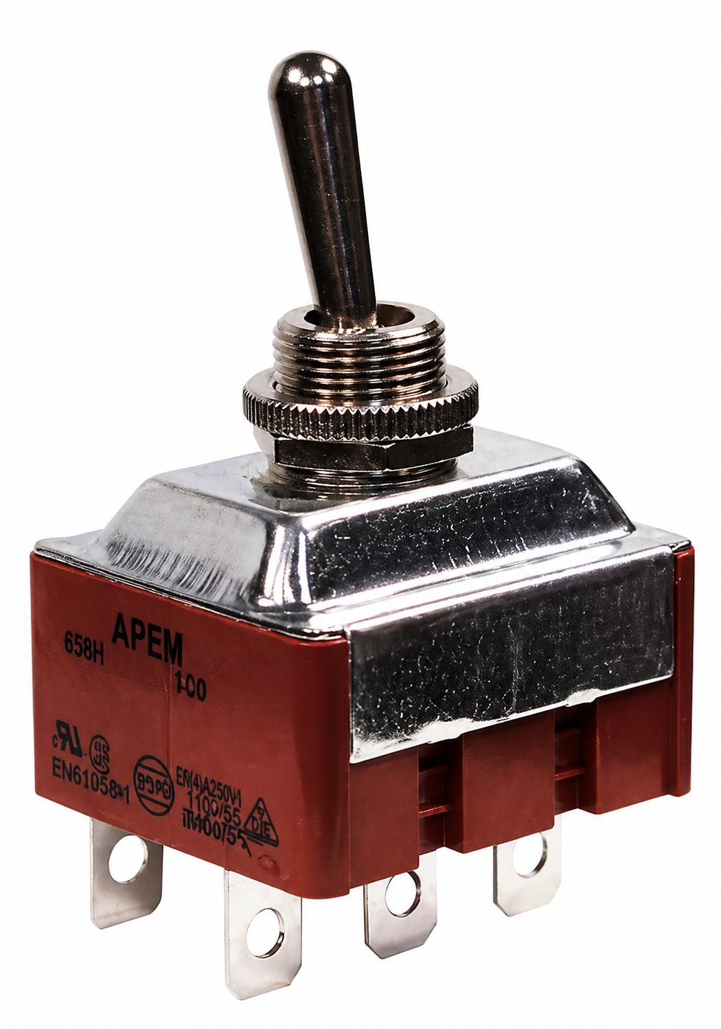 Interrupteur à levier fonction ON/OFF Tripolaire 15A/250 V (6 bornes)