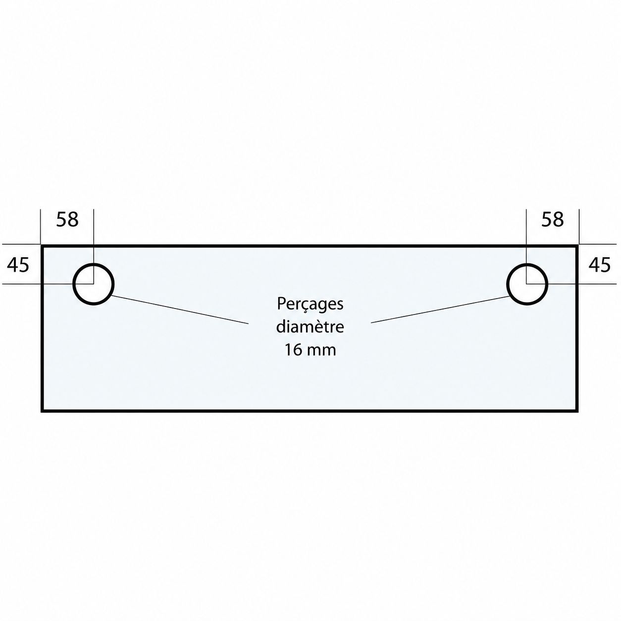 VITRE 756 X 210 X 5 MM – VF1 Adaptable sur four Bongard