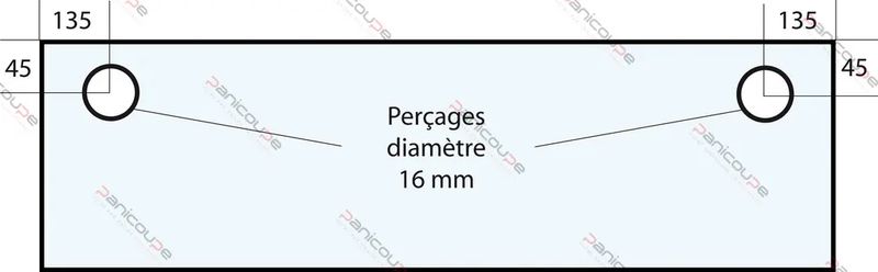 VITRE 816 X 230 X 5 MM – VF42 Adaptable sur four Bongard