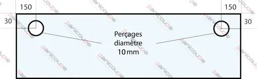 VITRE 915 X 230 X 6 MM –VF64 Adaptable sur four Fringand