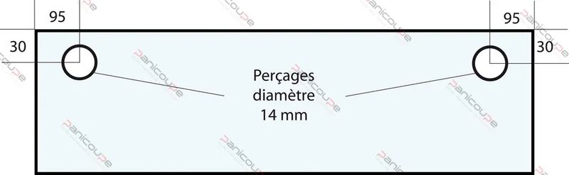 VITRE 755 X 230 X 6 MM –VF30 Adaptable sur four Fringand